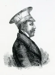 Koning Moshoeshoe I (c.1786-1870) (gravure)
