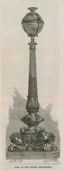 Lamp op de Thames Embankment, Londen
