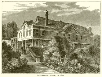 Lauderdale Huis in 1820
