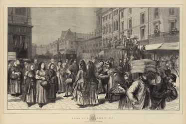 Leeds op een Marktdag