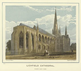 Lichfield Kathedraal, noordoostelijk zicht
