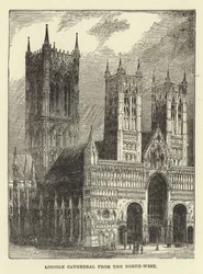 Lincoln Kathedraal vanuit het noordwesten