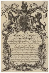 Linnenhandelaar, handelskaart