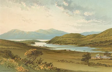 Loch Fad, Bute - Arran in de verte