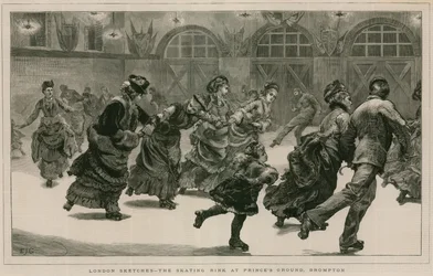 Londense schetsen: De schaatsbaan op Princes Ground, Brompton