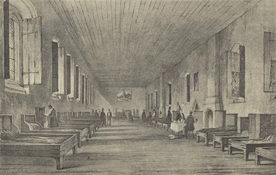 Lange kamer, 1844 (gravure)