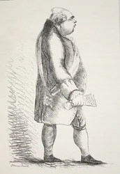 Lord North, facsimile van een oude prent
