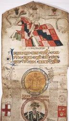 MS Lewis E 201 sectie 1, Kroniek van de Geschiedenis van de Wereld van Schepping tot Woden, met een Genealogie van Edward IV, c.1461
