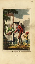Man en vrouw uit Savoye