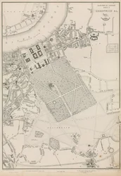 Kaart van Greenwich en omgeving, Londen