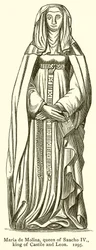 Maria de Molina, Koningin van Sancho IV, Koning van Castilië en León. 1295