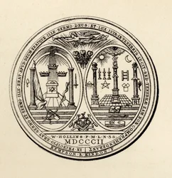 Vrijmetselaarszegel, 1802, uit 