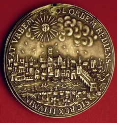 Medaille ter herdenking van de terugkeer van Karel I (1600-49) naar de City of London na de Schotse kroning, 1633