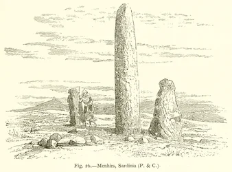 Menhirs, Sardinië
