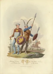 Militair kostuum van de Gotische naties aan de westkust van de Oostzee