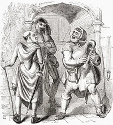 Molenaar, rentmeester en opzichter, uit Old England: A Pictorial Museum, uitgegeven 1847