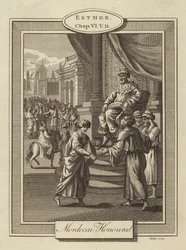 Mordechai geëerd, Esther, Hoofdstuk VI, Vers 11