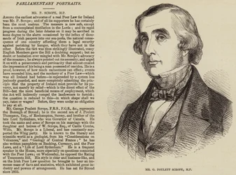De heer G Poulett Scrope, MP (gravure)