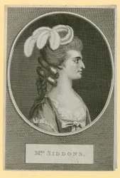 Mevrouw Sarah Siddons, actrice