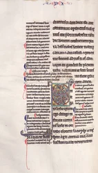 Ms.27, f.132v: Pagina uit een geannoteerde kopie van het Nieuwe Testament