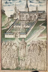 Ms. New Coll 288, f3r. (Chaundler manuscript), Leven van William van Wykeham door Thomas Chaundler