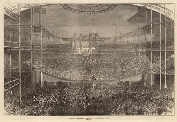 Nationaal Temperance Festival in het Crystal Palace