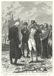 Nelson en de Deense gezant na de Slag bij Kopenhagen
