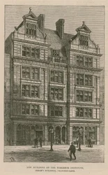 Nieuw gebouw van het Birkbeck Institute, Breams Buildings, Chancery Lane, Londen