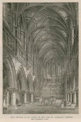 Nieuwe kerk van St. Peter op de plaats van Vauxhall Gardens