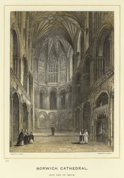 Norwich Kathedraal, oostkant van het koor