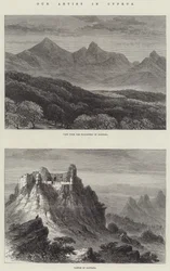 Onze kunstenaar op Cyprus (gravure)