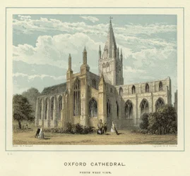 Oxford Kathedraal, noordwest aanzicht