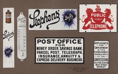 Pagina uit Jordans Enamelled Signs