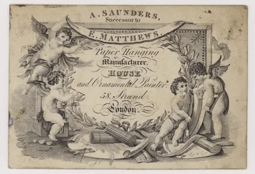 Papierververs, A Saunders, handelskaart