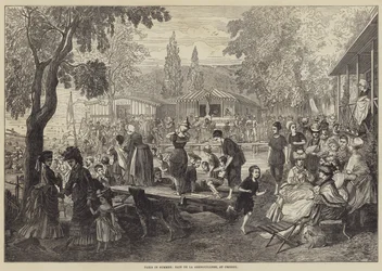 Parijs in de zomer, Bain de la Grenouillere, bij Croissy