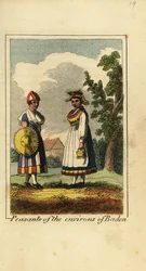 Boerinnen uit de omgeving van Baden, Duitsland