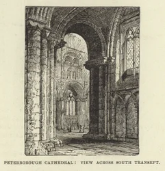 Peterborough Kathedraal, Aanblik over het Zuidelijke Transept