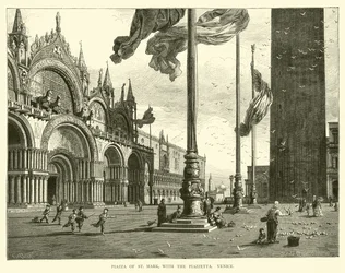 Piazza van San Marco, met de Piazzetta, Venetië