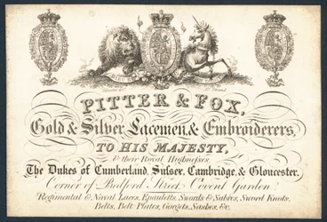 Pitter & Fox, goud- en zilverkantwerkers en borduurders