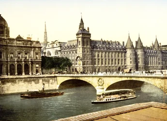 Pont au Change en Palais de Justice, Parijs