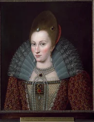 Portret van Anna van Denemarken