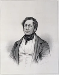 Portret van Charles Joseph Hullmandel (1789-1850), gegraveerd door G.B. Bleck