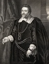 Portret van Francis Cottington, uit Lodges British Portraits