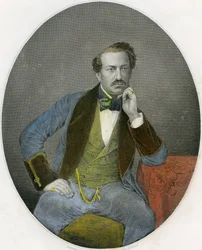 Portret van Gustavus Vaughan Brooke, ca. 1860 (litho)