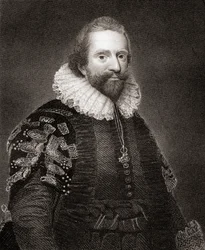 Portret van Lionel Cranfield, uit Lodges British Portraits