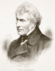 Portret van Lord Ellenborough, illustratie uit Cassells Geïllustreerde Geschiedenis van Engeland