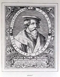 Portret van Petrus Apianus (1501-52) uit The Narrative and Critical History of America, bewerkt door Justin Winsor, Londen, 1886