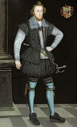 Portret van Sir Edward Fox van Gwrrnego
