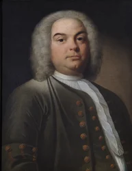 Portret van een heer, genaamd George Frederick Handel