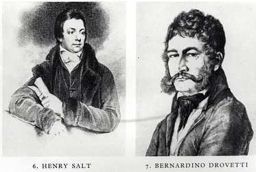 Portretten van Henry Salt (1780-1827) en Bernardino Drovetti (1776-1852)